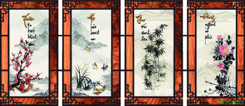 Tranh tứ quý MTQ-031